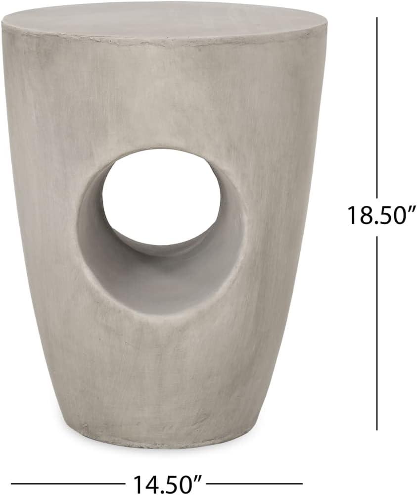 Christopher Knight Home Sirius Outdoor Contemporary Lightweight Concrete Accent Side Table