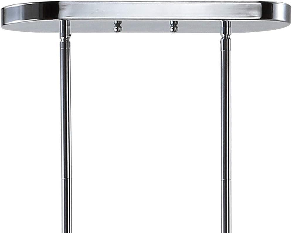 Doris 41" 4-light Linear Metal/Crystal LED Pendant, Chrome
