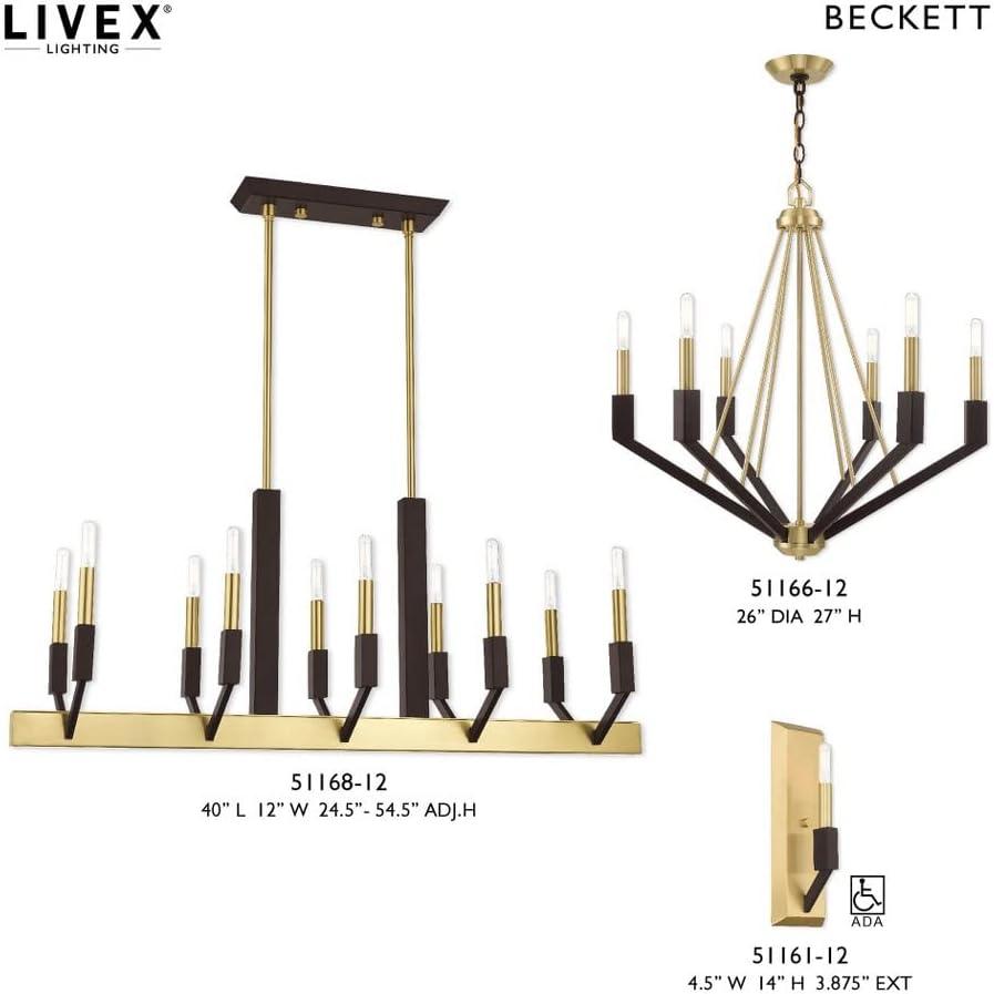 Livex Lighting Beckett 6 - Light Chandelier in  Brushed Nickel