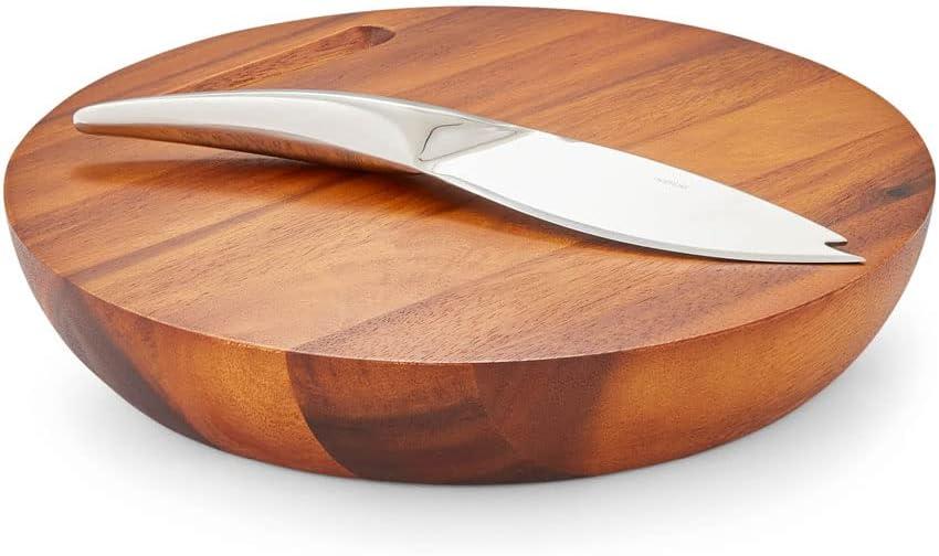 Nambe Harmony Cheese Board W/ Knife