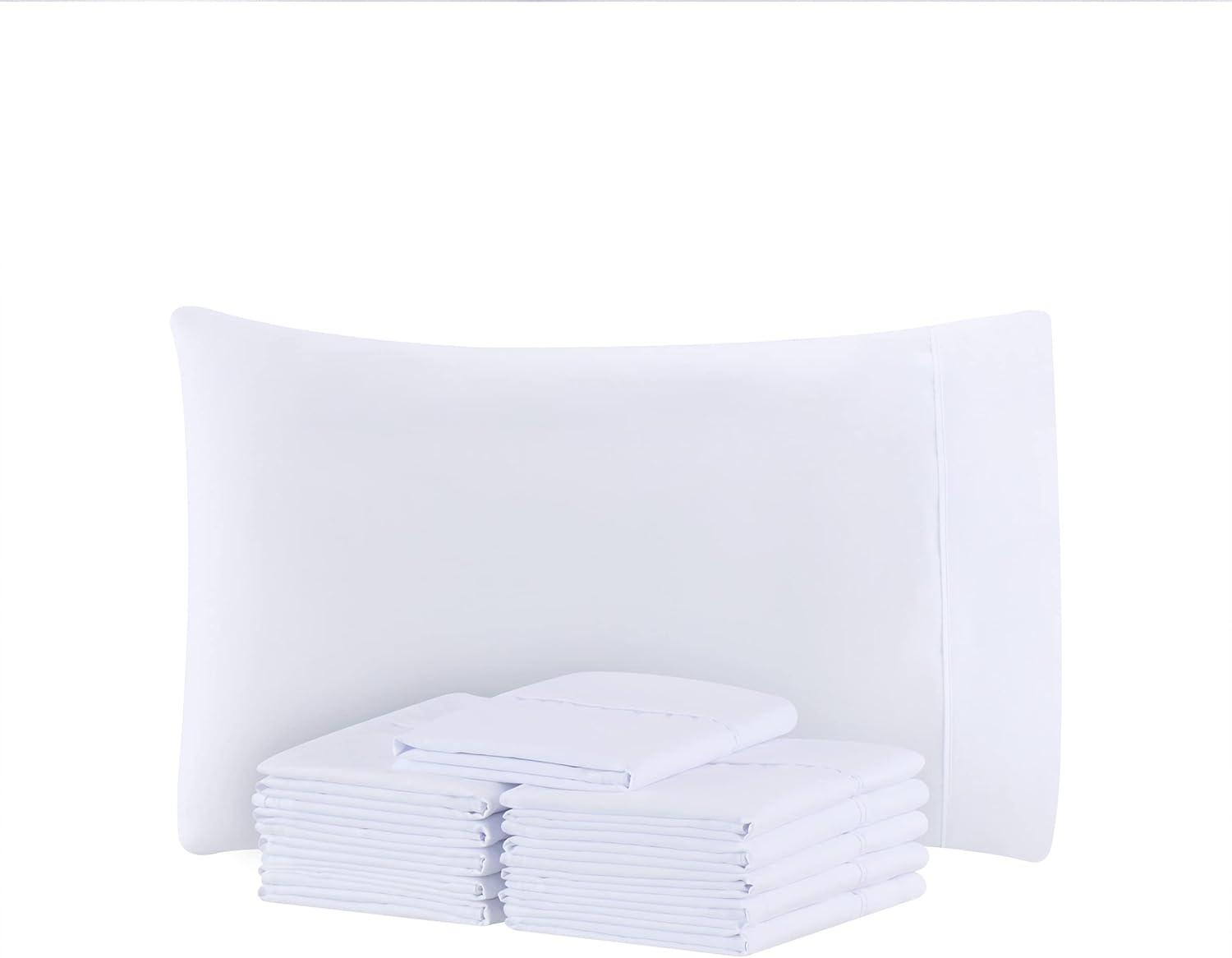 Host & Home Brushed Microfiber Pillowcases - Pack of 12