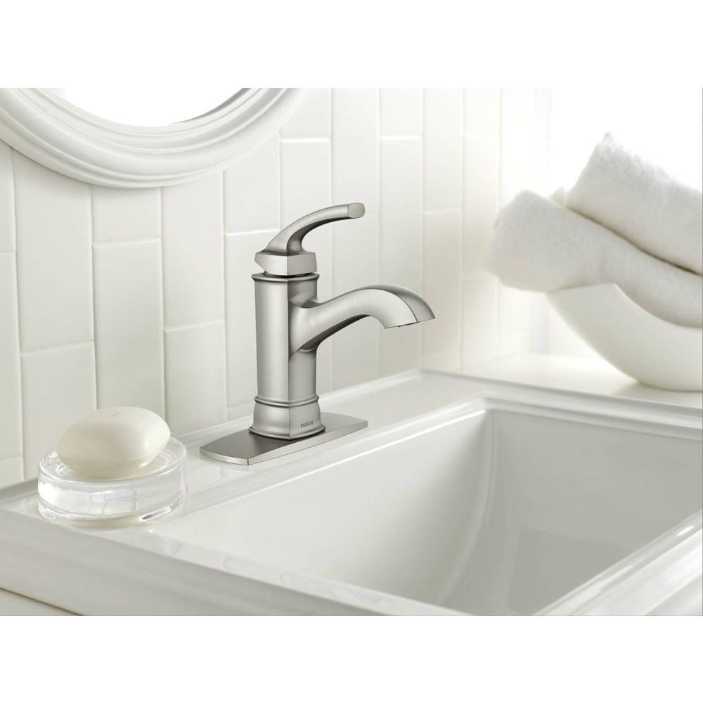 Hensley Brushed Nickel Single Handle Bathroom Faucet