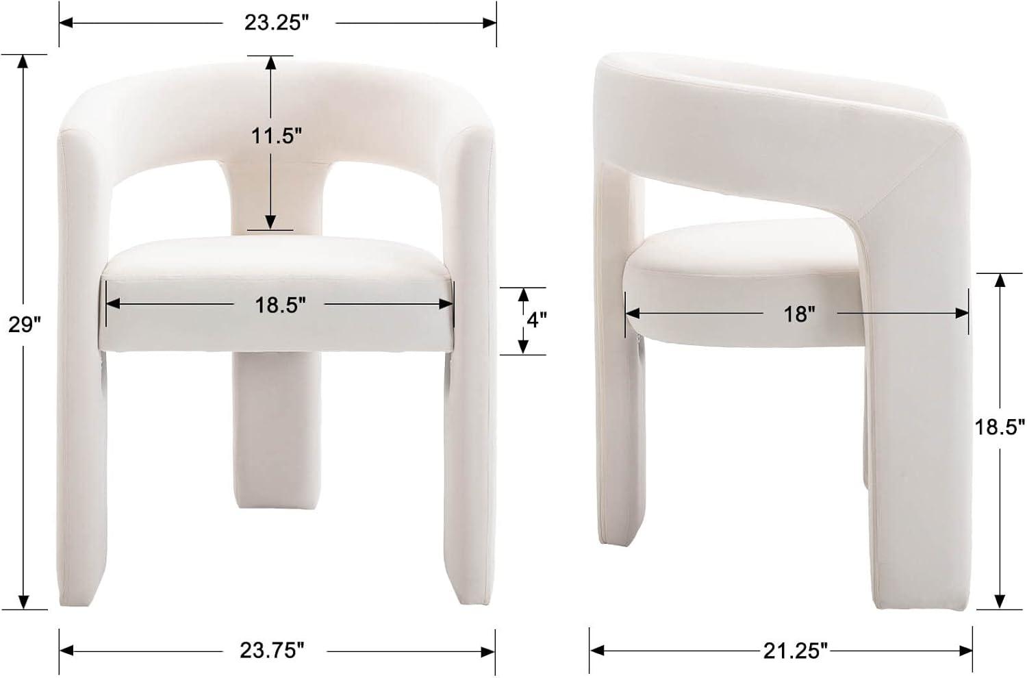 wahson office chair Modern Upholstered Barrel Dining Chairs (Set of 2)