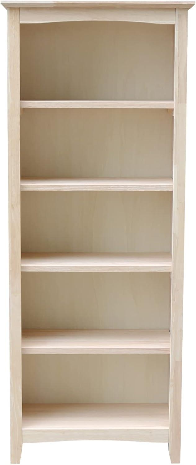 60&#34;x24&#34; Shaker Bookcase Unfinished - International Concepts