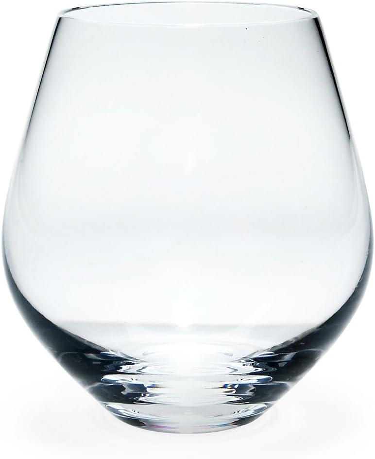 Slovakian Simply Red Fine Crystal Tumbler Set, 4 Count