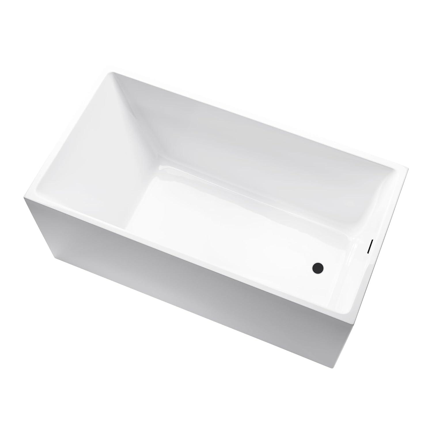 47" x 29" Freestanding Soaking Acrylic Bathtub