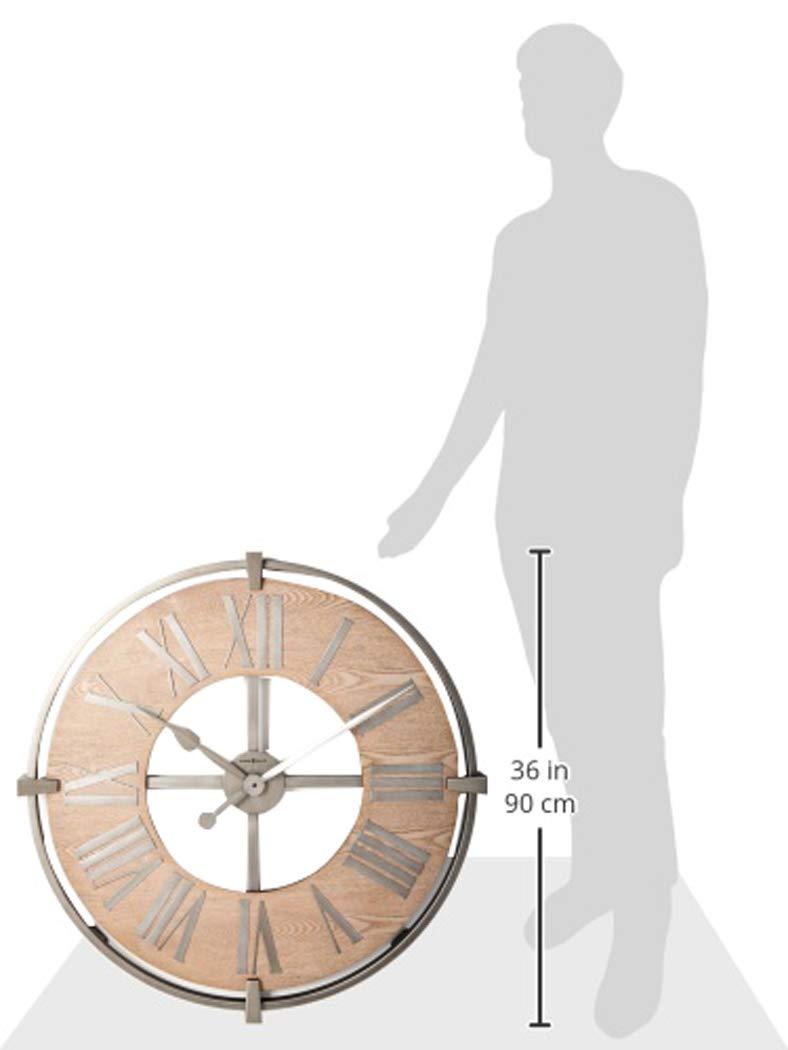 Sibley 20'' Antique Silver Iron Wall Clock