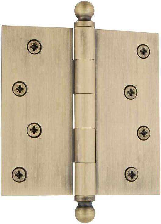 Nostalgic Warehouse 4" x 4" Ball Tip Residential Hinge with Square Corners