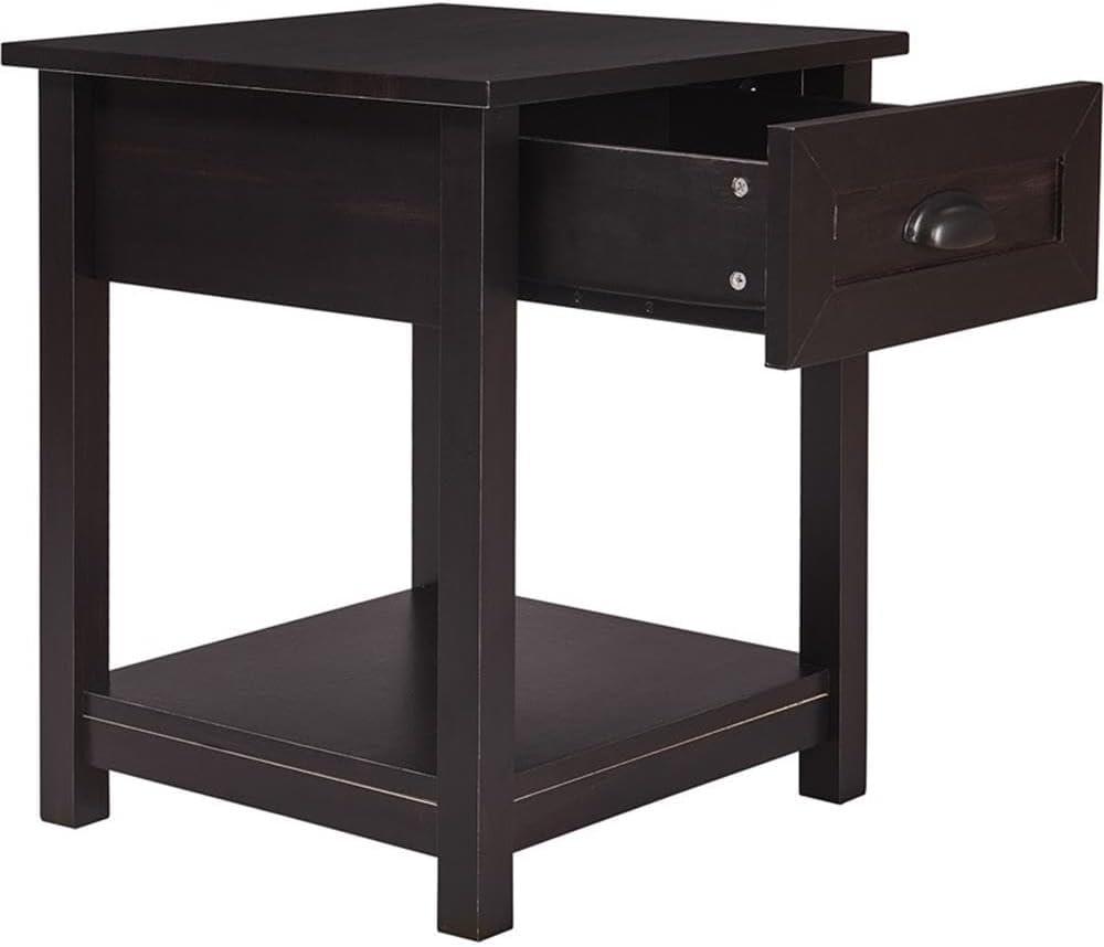 ClickDecor Bailey Wood 1-Drawer End Table