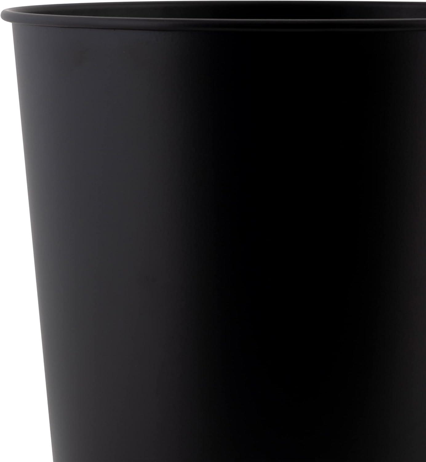 Bath Bliss Waste Baskets Steel Open Waste Basket - 1.32 Gallons