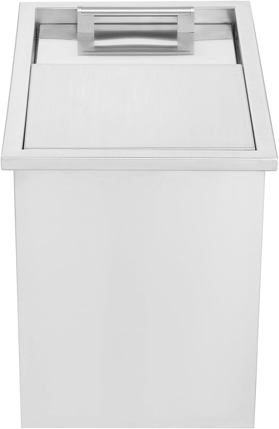 28.5Quart Drop in Ice Chest Ice Cooler Ice Bin Stainless Steel 18"x12"x15"