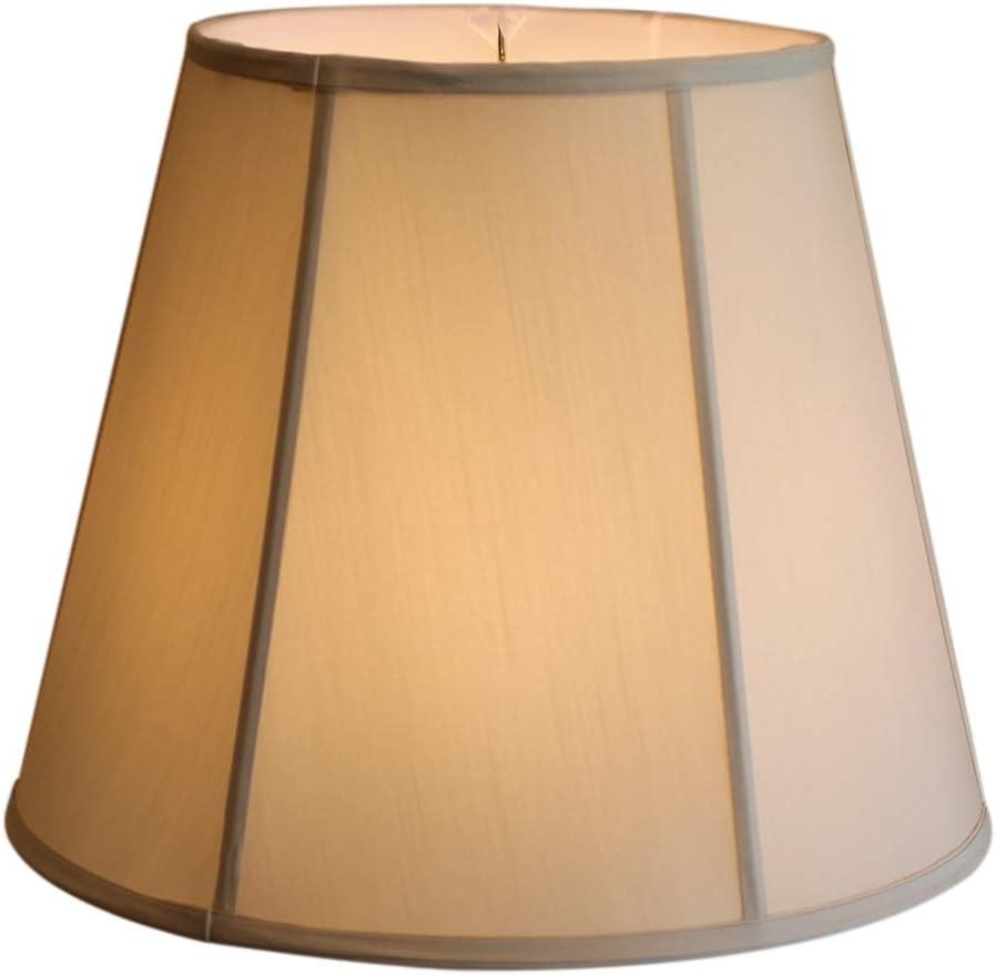 Home Concept Inc Classics Brass 17'' Linen Bell Lamp Shade