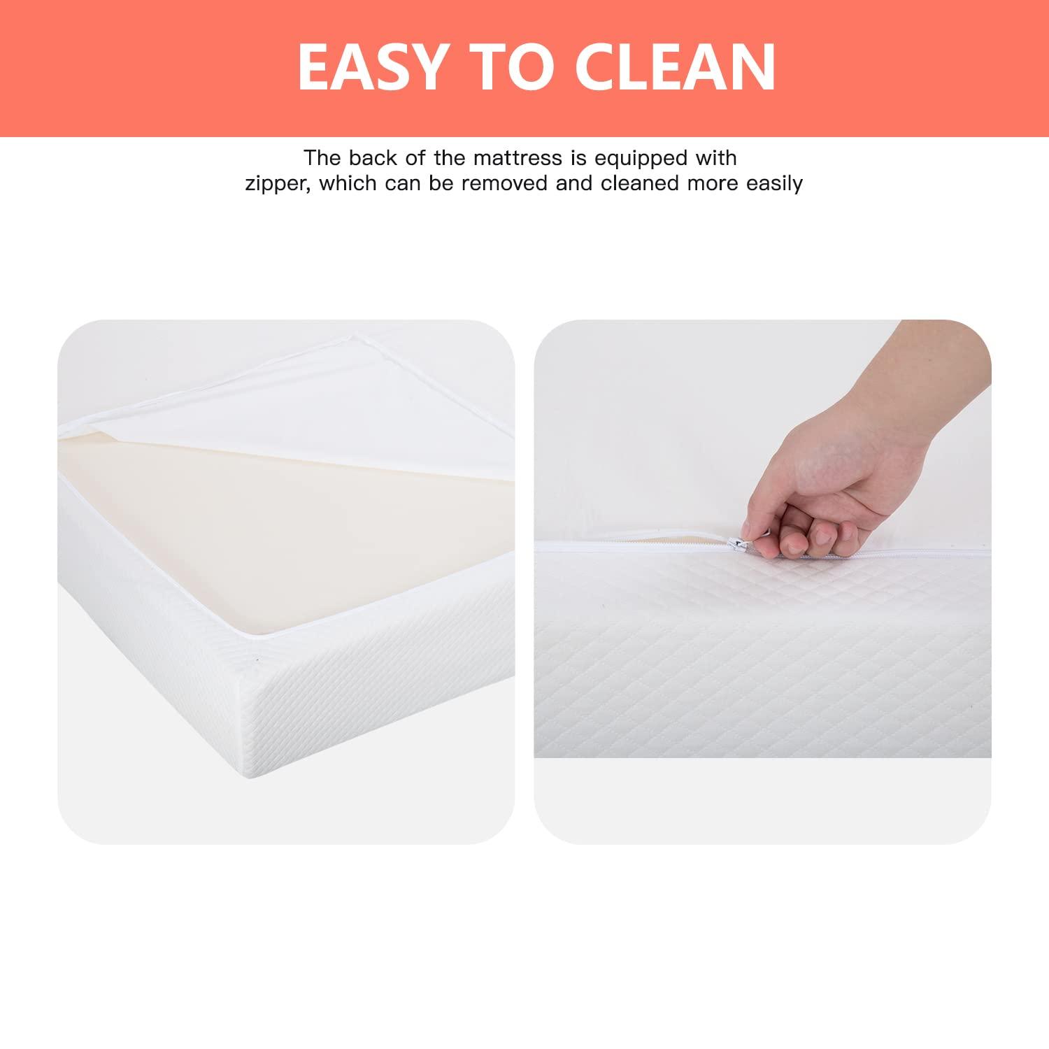 FDW 5 inch Mattress Gel Memory Foam Mattress for Cool Sleep & Pressure Relief/Bed-in-a-Box/Pressure Relieving,Twin