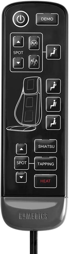 Homedics Shiatsu 3D Trutouch Massage Cushion for Neck & Back Soothing Heat, Shiatsu and Percussion, 3 Zones