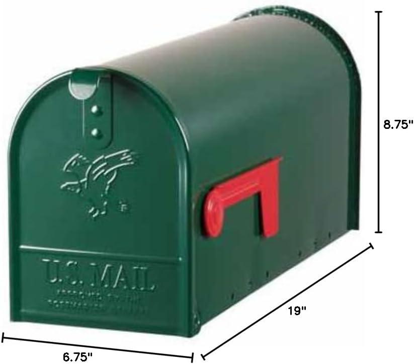 Gibraltar Mailboxes Elite E1100G00 Mailbox, 800 cu-in Capacity, Galvanized Steel, Powder-Coated