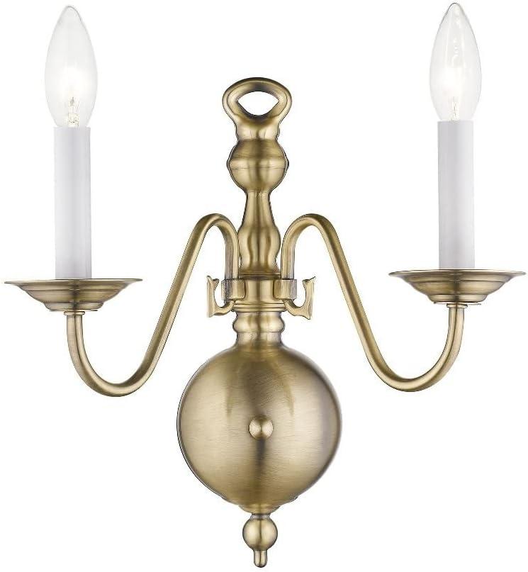 Livex Lighting Williamsburgh 2 - Light Wall Light in  Polished Brass