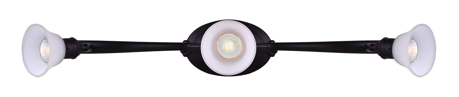 Addison 23.5'' Oil Rubbed Bronze Track Lighting with White Opal Glass