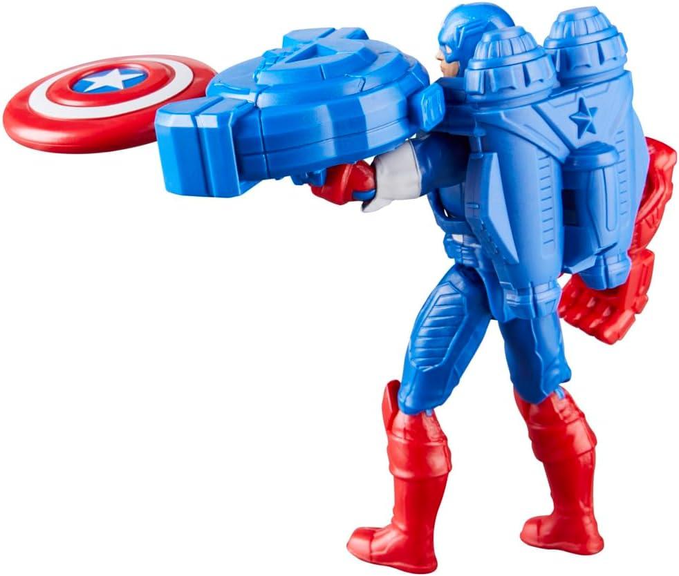 Marvel Avengers Epic Hero Series Battle Gear 4" Captain America Action Figure for Kids 4+