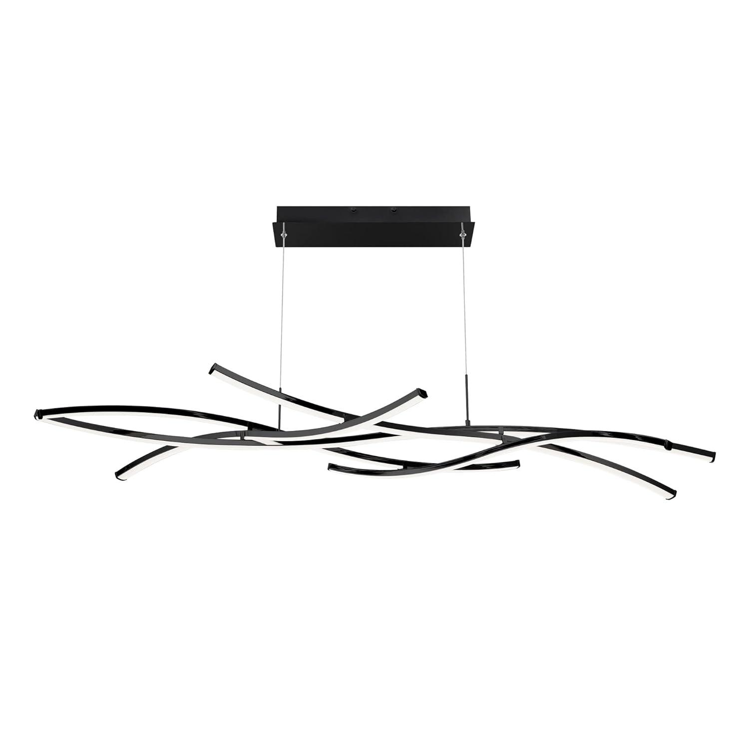 dweLED Divergence 9 - Light Dimmable LED Modern Linear Chandelier