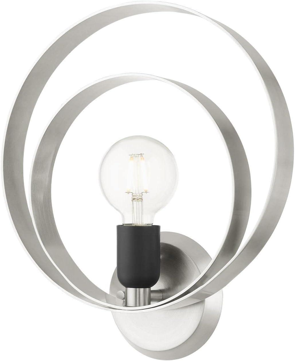 Livex Lighting Modesto 1 - Light Wall Light in  Brushed Nickel