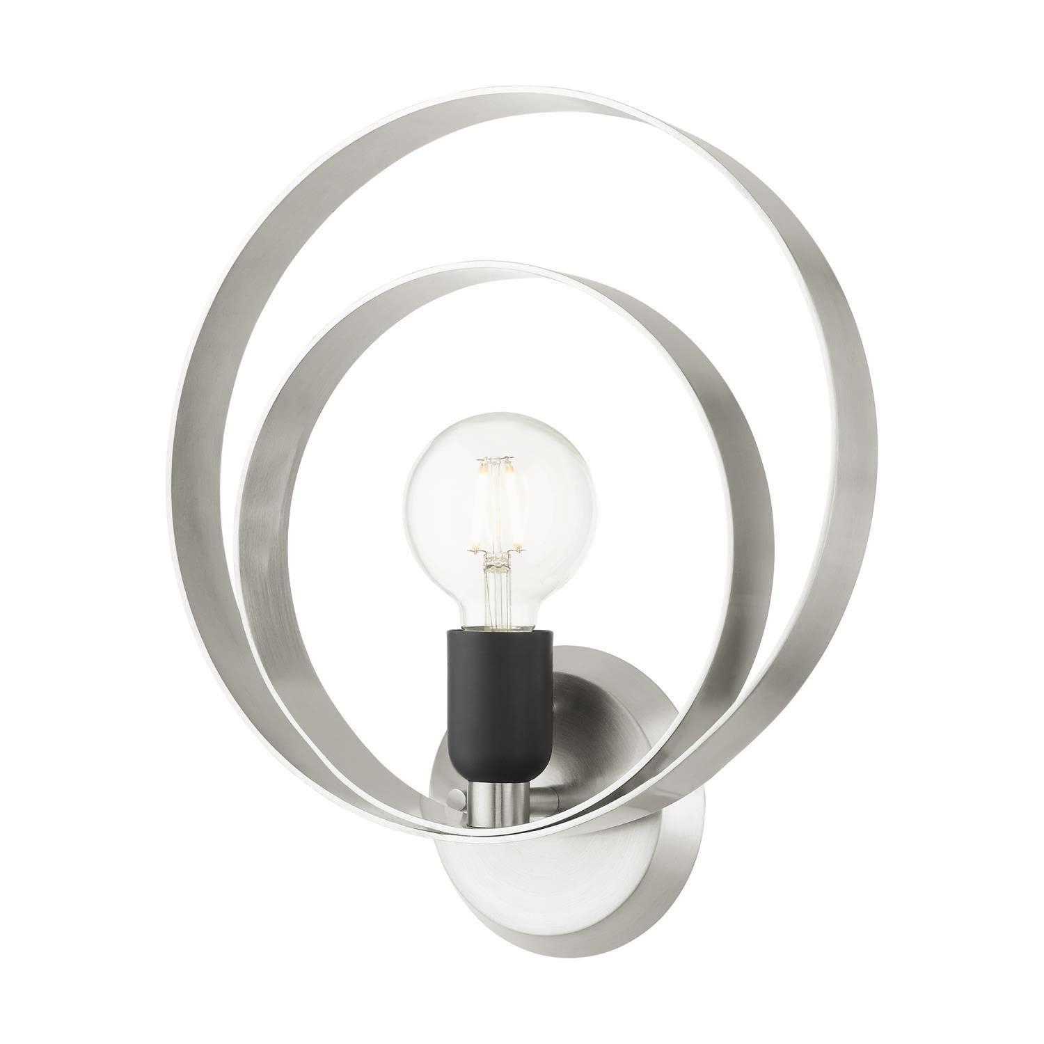Livex Lighting Modesto 1 - Light Wall Light in  Brushed Nickel
