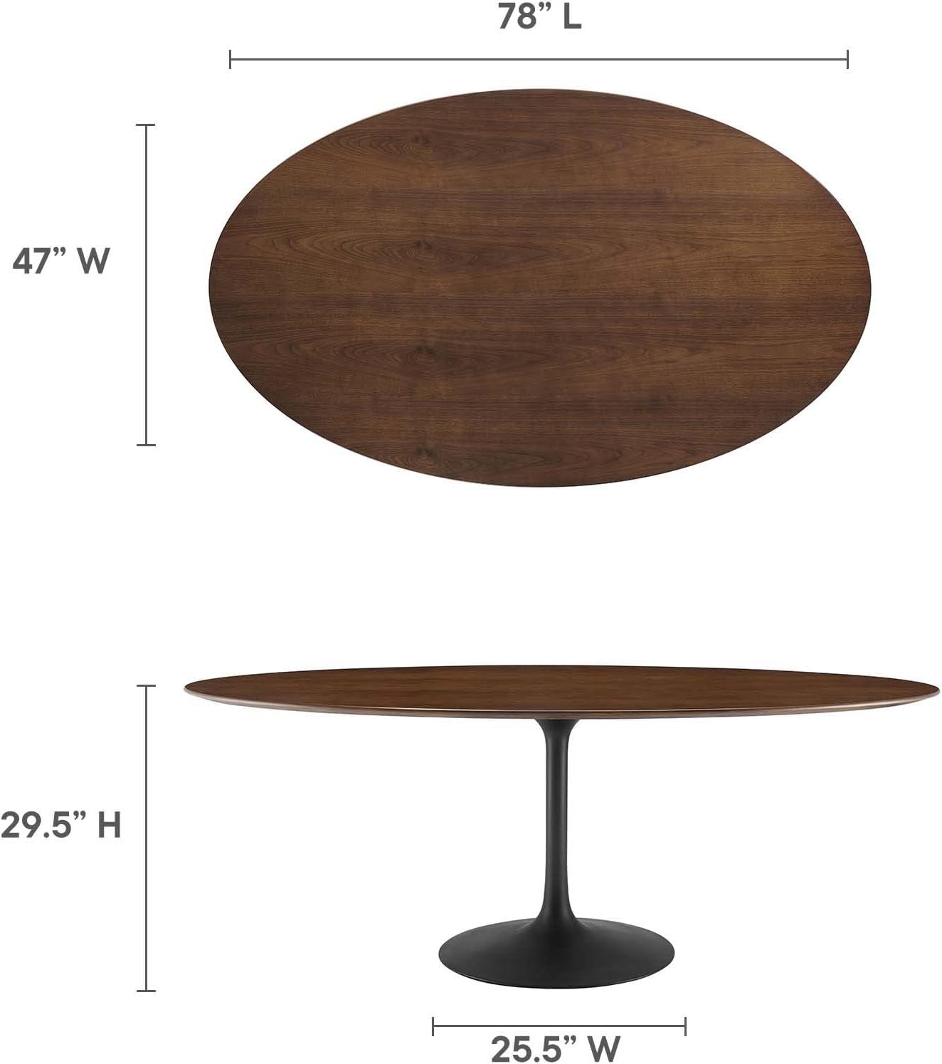 Modway Orchid Fein Oval Dining Table
