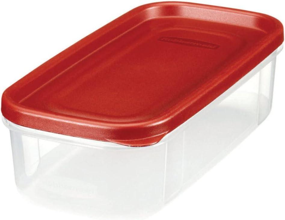 Red BPA-Free 5-Cup Plastic Food Storage Canister