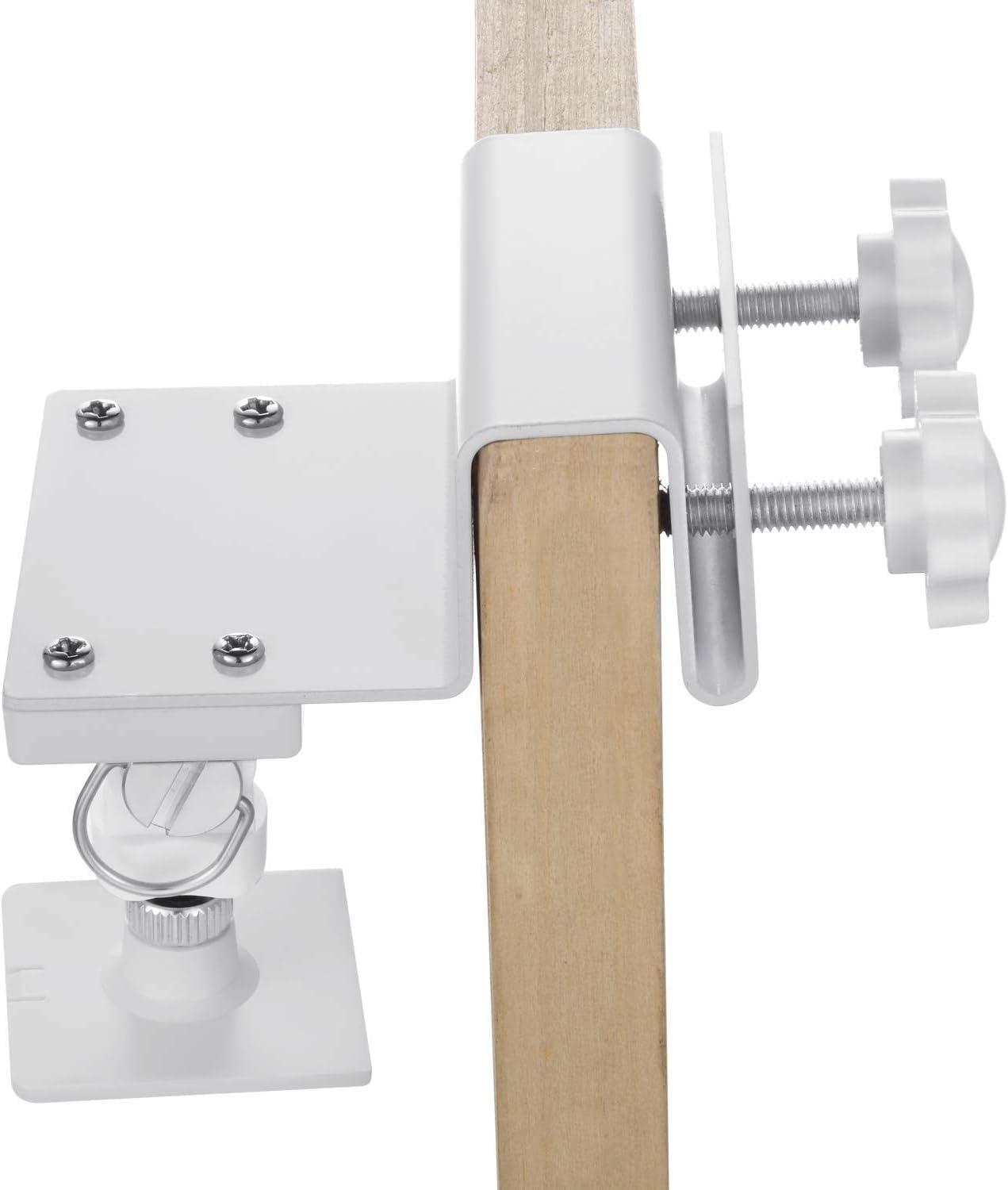 Gutter Mount Compatible with Ring, Arlo, Reolink Security Cameras and Compatible Solar Panels (White)
