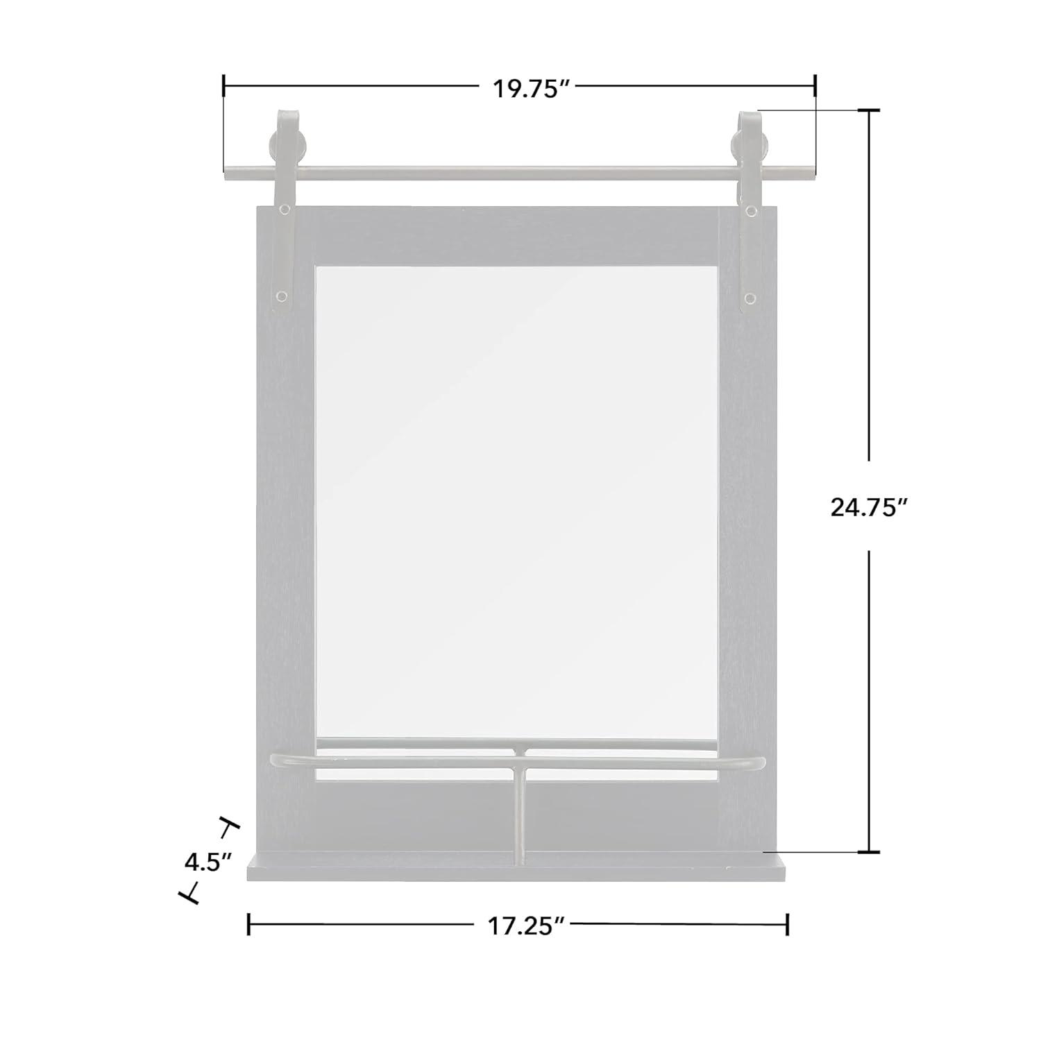 Joss & Main Enora Wood Mirror with Shelves