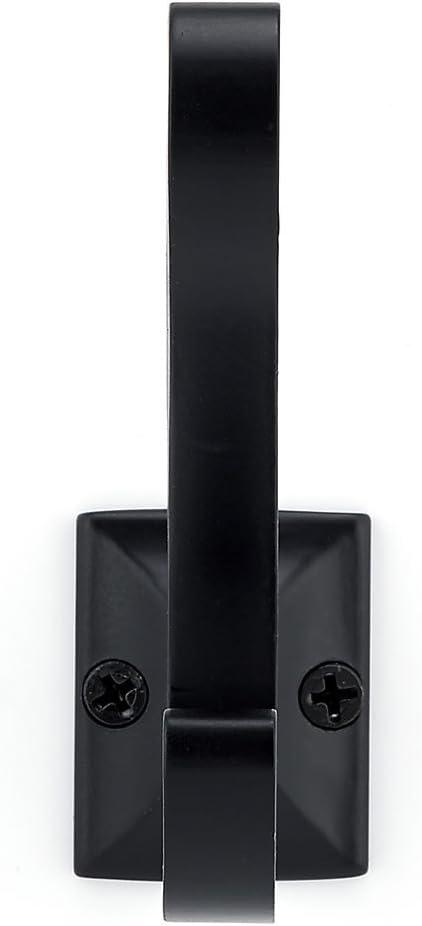 Matte Black Transitional Metal Wall Hook