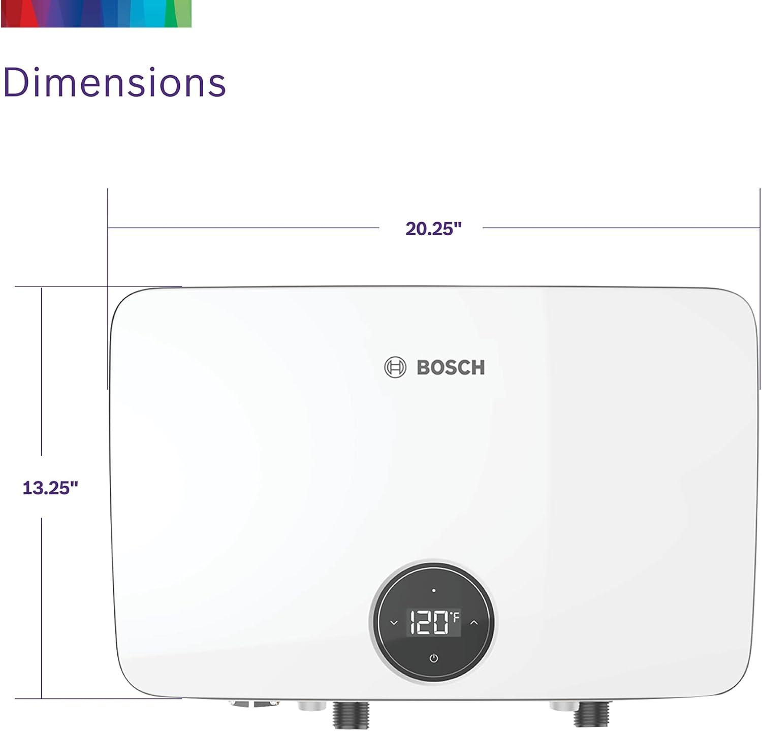 Bosch White Electric Tankless Water Heater, 27 kW
