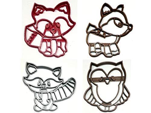 Baby Woodland Creatures Forest Animals Shower Set Of 4 Cookie Cutters USA PR1321