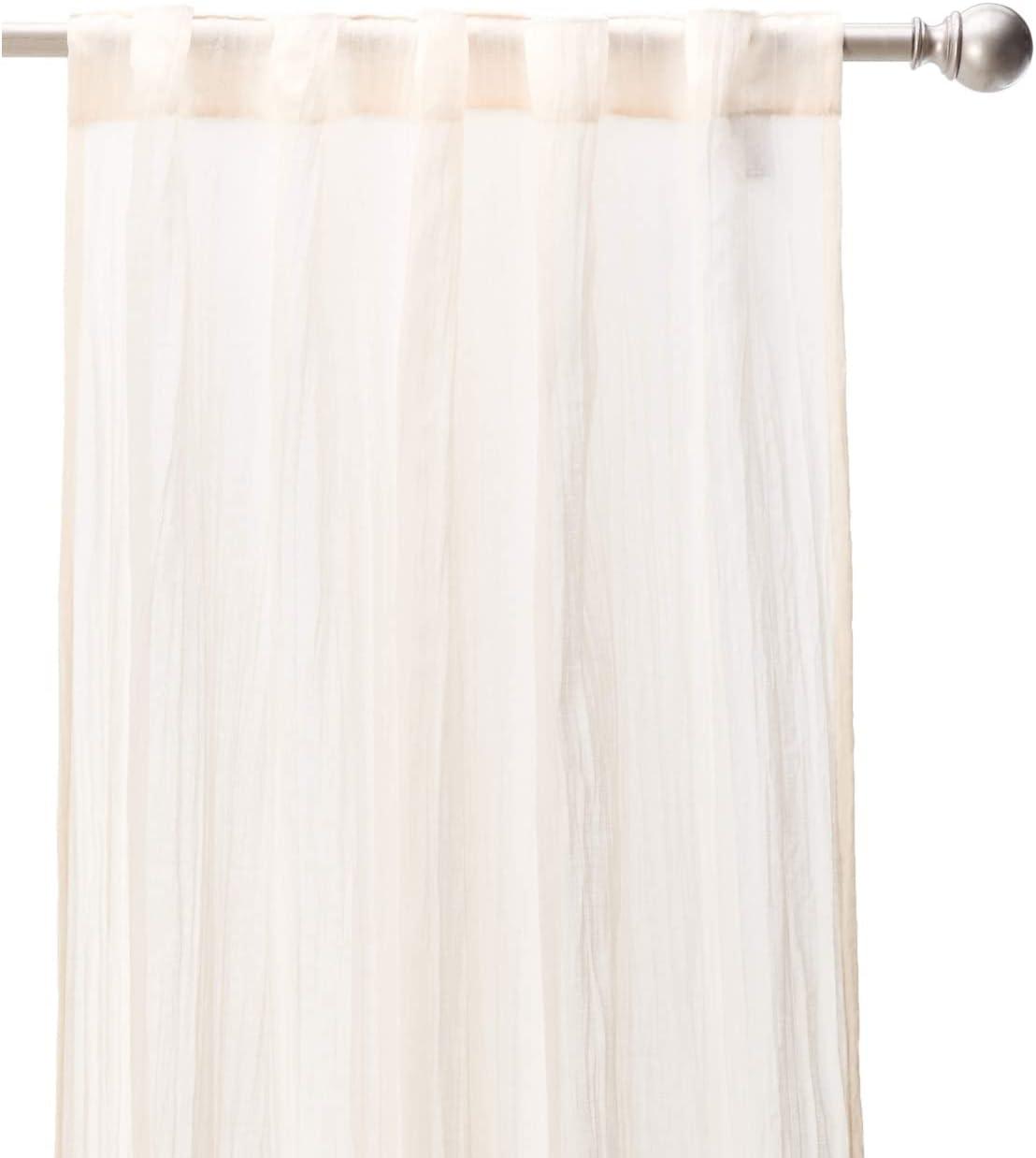 Madison Park Harper Solid Crushed Curtain Panel Pair (Set of 2)