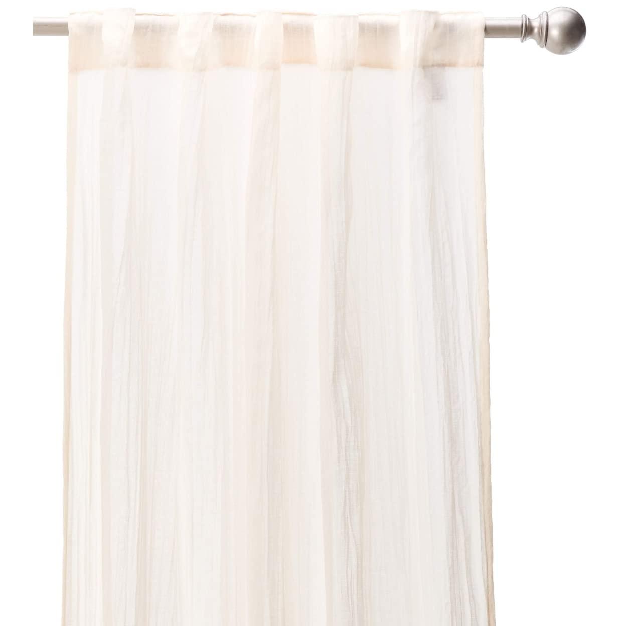 Madison Park Harper Solid Crushed Curtain Panel Pair (Set of 2)