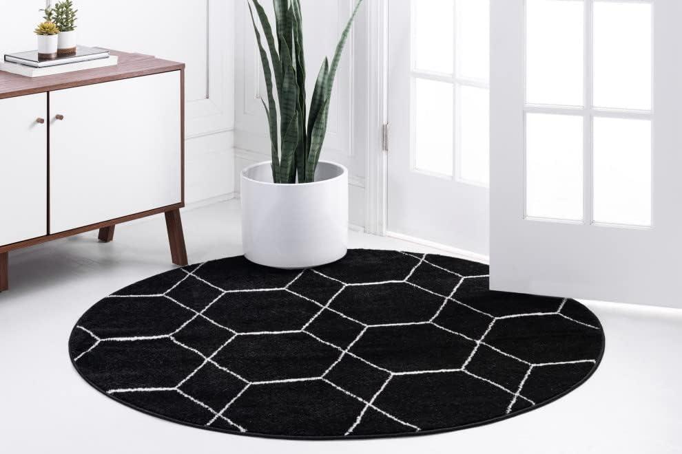 Unique Loom Trellis Frieze Geometric Trellis Indoor Woven Area Rug