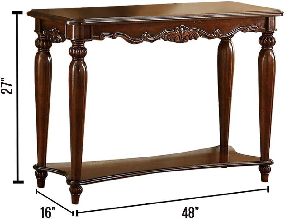 Maykoosh Handcrafted Haven Traditional Sofa Table, Cherry