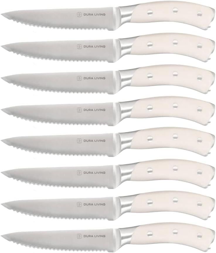 Dura Living Dura Living Elite 8 Piece Forged Stainless Steel Steak Knife Set (Set of 8)