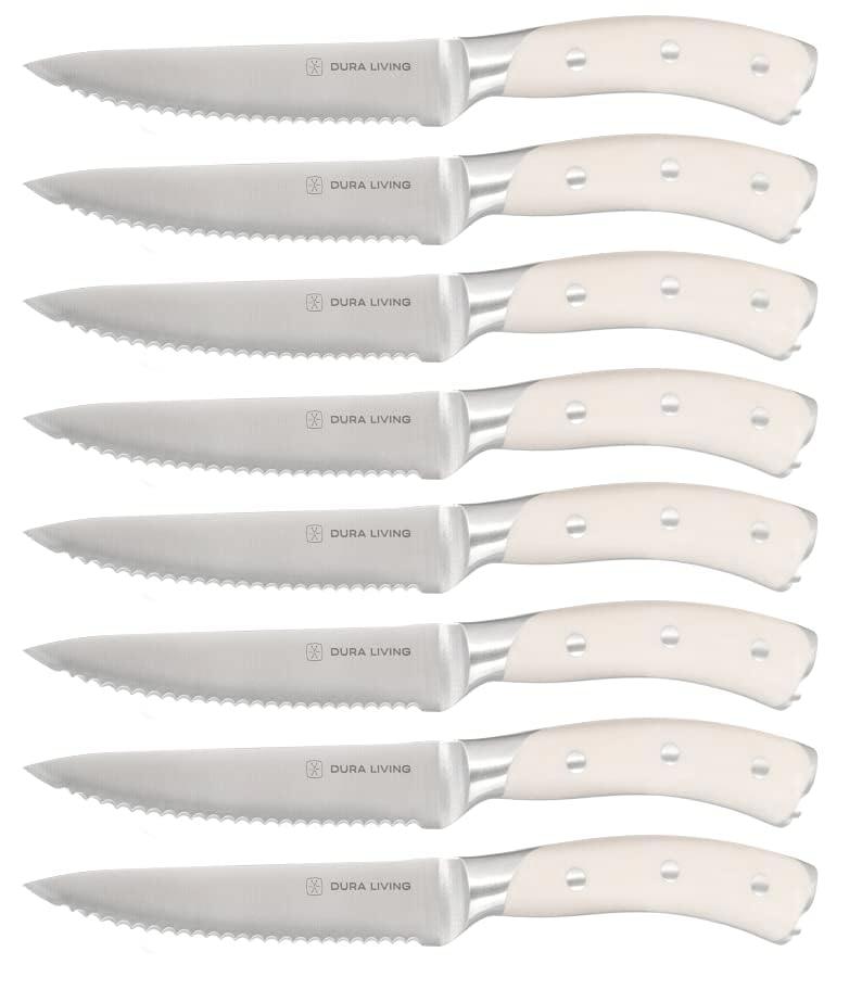 Dura Living Dura Living Elite 8 Piece Forged Stainless Steel Steak Knife Set (Set of 8)