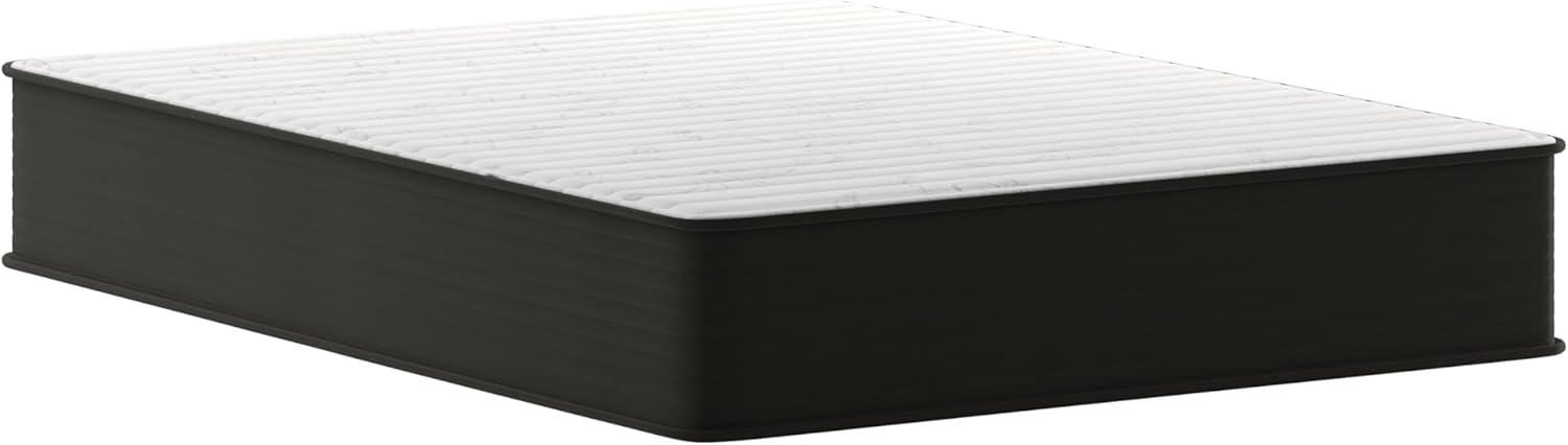 Queen 12" Black and White Hybrid Innerspring Mattress