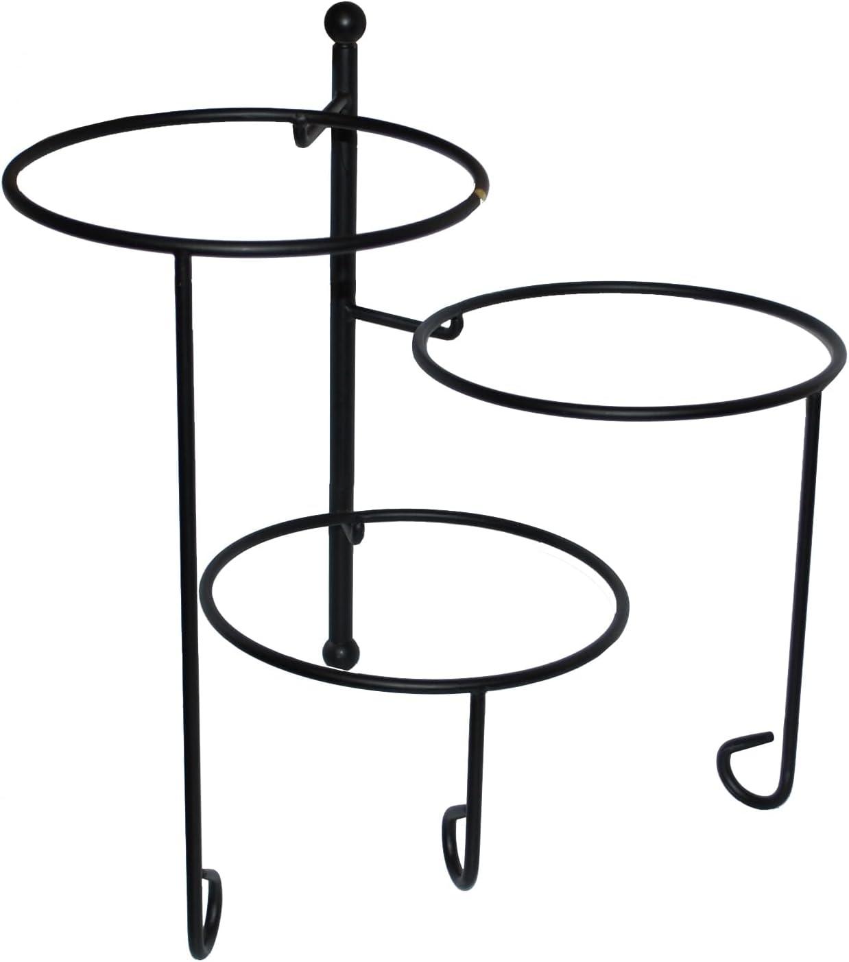 American Metalcraft TTRS3 Ironworks Three-Tier Foldable Round Display Stand
