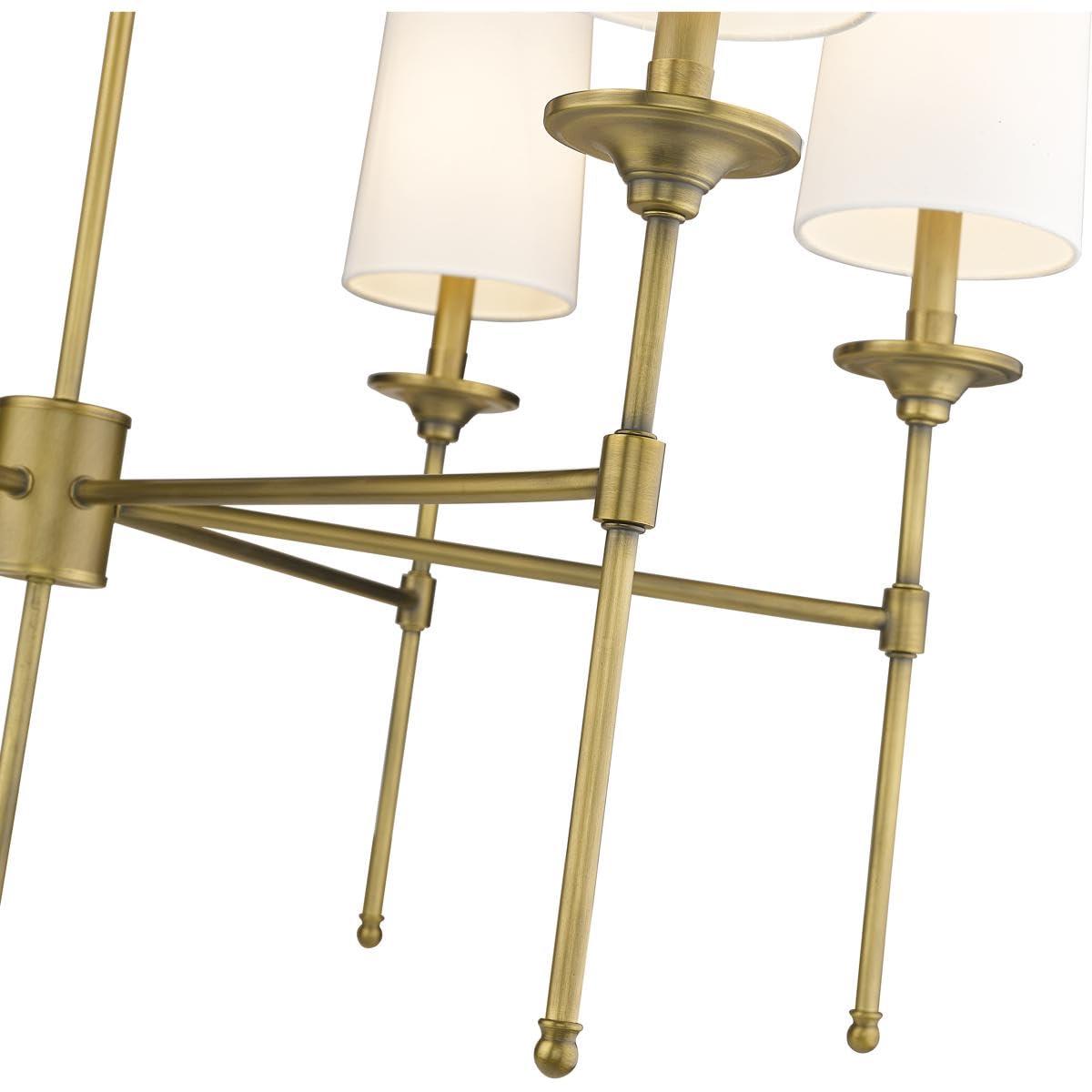 Z-Lite Emily 6 - Light Chandelier in  Rubbed Brass