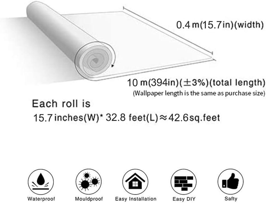 Khaki Linen Textured Self-Adhesive 3D Wallpaper Roll