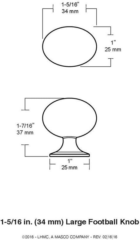 Satin Nickel Oval Egg Cabinet Knob with Mounting Hardware