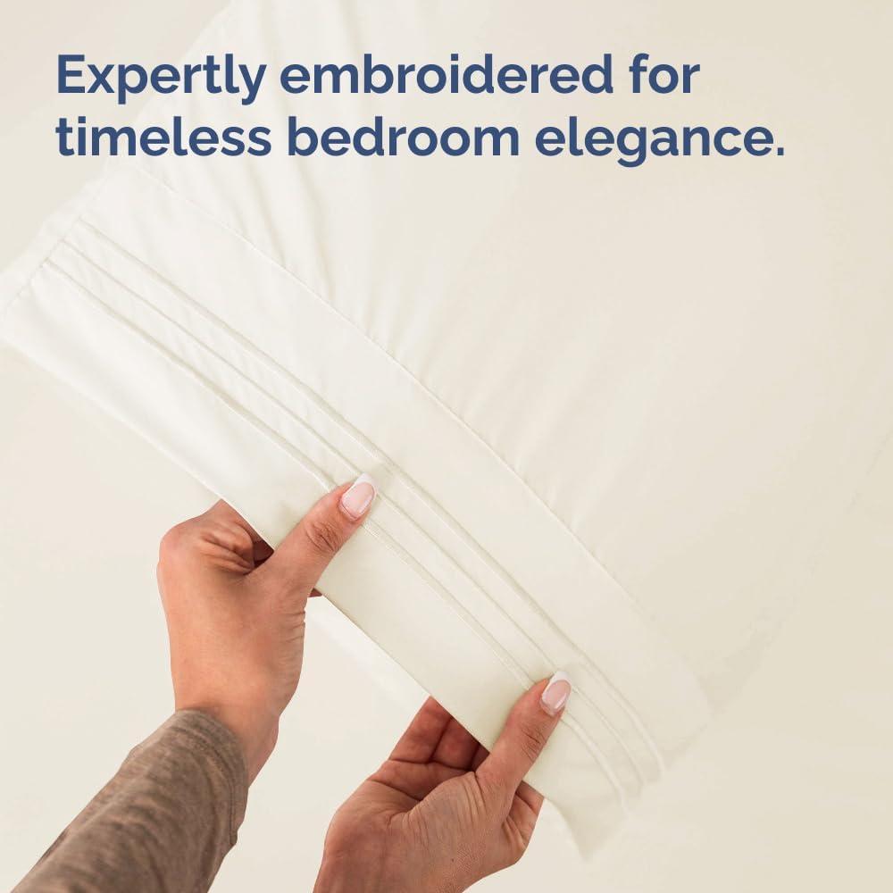 CGK Linens Soft Double Brushed Soft & Cooling Pillowcase - Set of 4