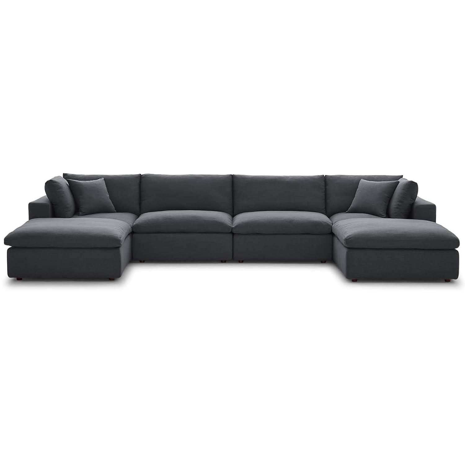 Modway Copper Grove Hrazdan Down-filled 6-piece Sectional Sofa Set
