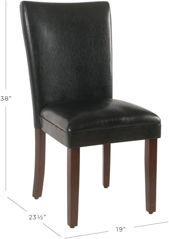 Set of 2 Parsons Dining Chair Faux Leather - Homepop