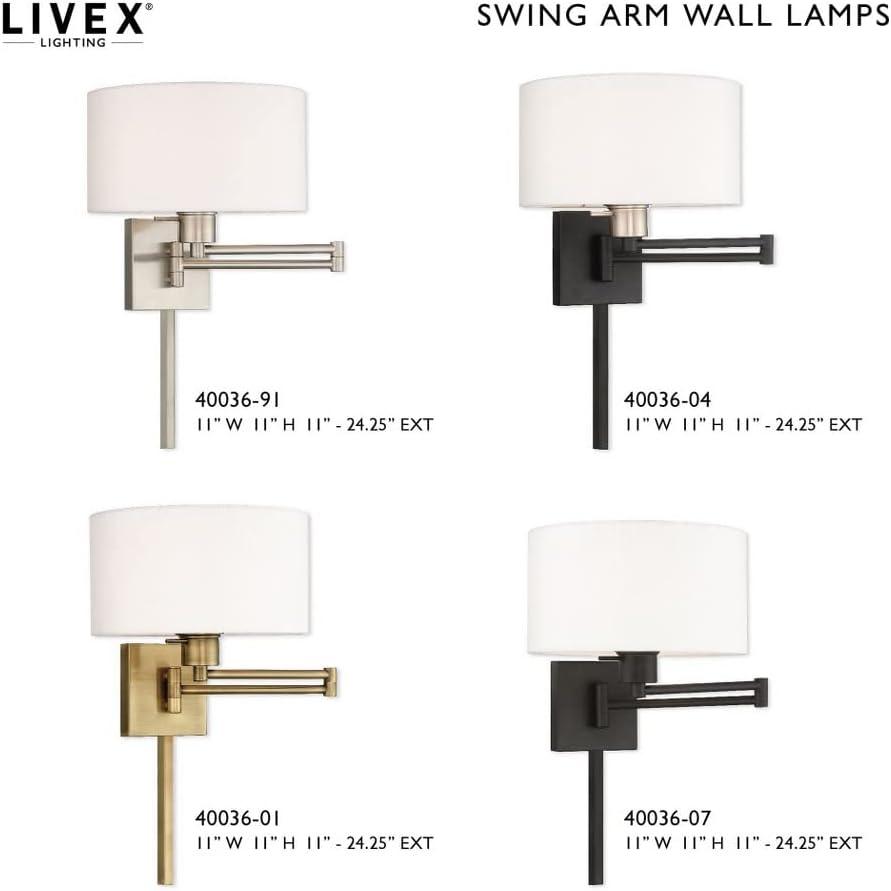 Livex Lighting 1 - Light Wall Light in  Black