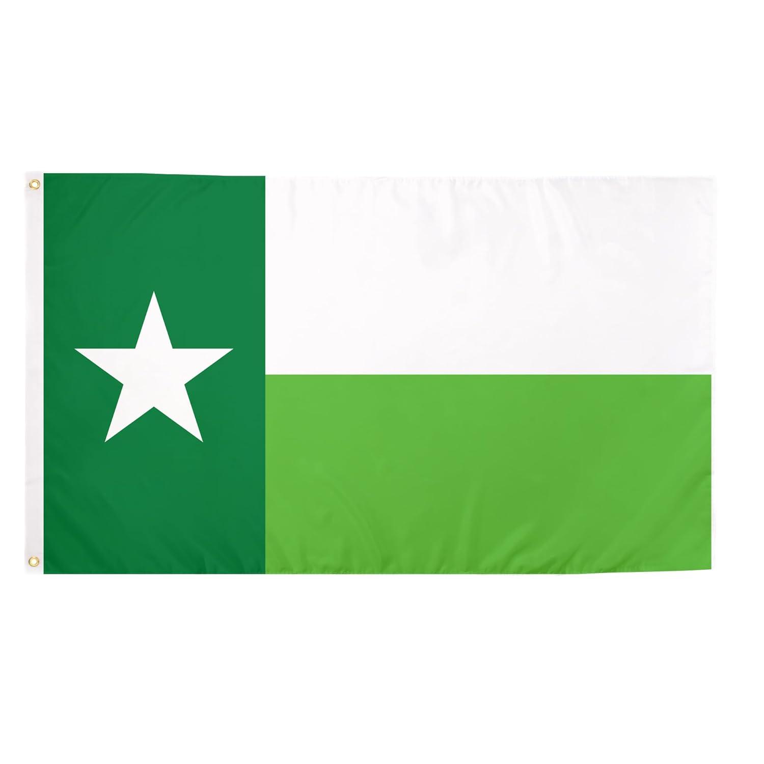 Desert Cactus University of North Texas Flag UNT Mean Green Flags Banners 100% Polyester Indoor Outdoor 3x5 (Green Texas Flag)