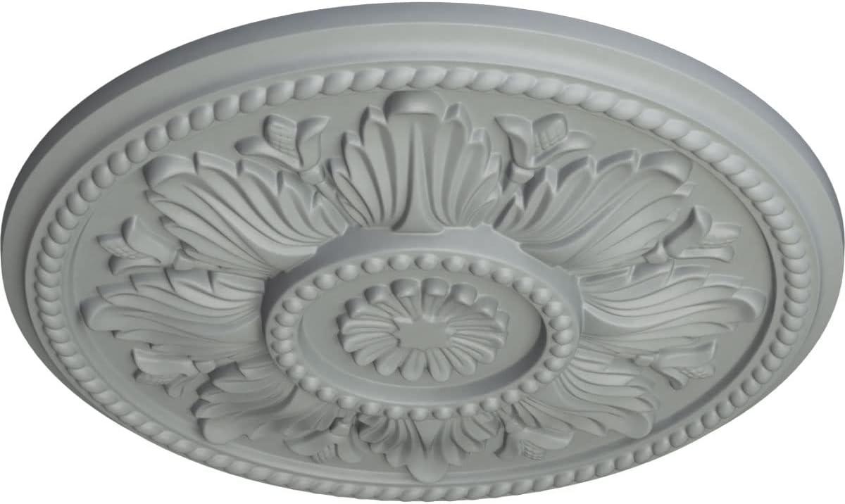 Ekena Millwork 18"OD x 1 3/4"P Edinburgh Ceiling Medallion (Fits Canopies up to 5 1/4")