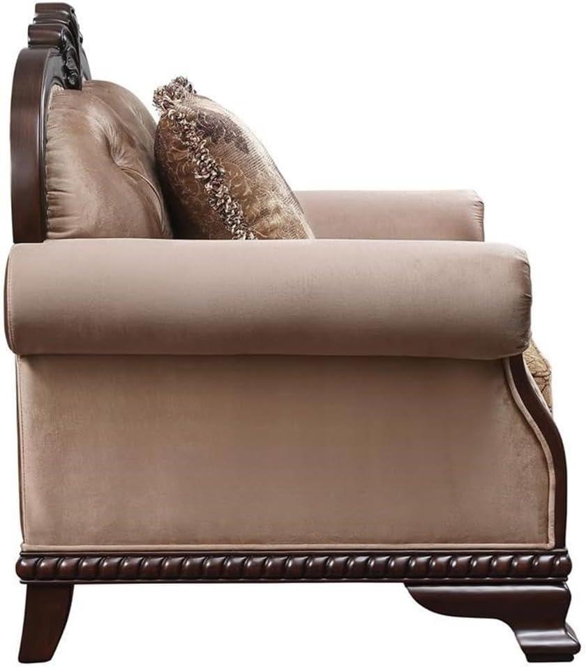 89" Chateau De Ville Sofa with Nailhead Trim & Wood Carving - Acme Furniture